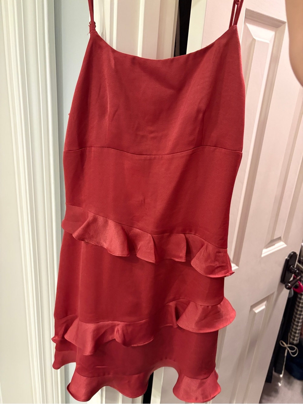 Altar’d State Red Ruffle Dress